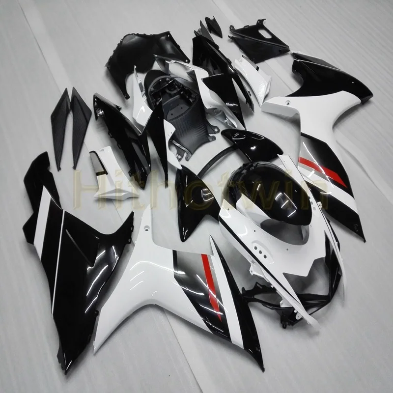 B Заказной Комплект кузова мотоцикла для Suzuki K11 GSXR600750 2011 2012 2013 обтекатель двигателя+ винты+ литьевая форма черный - Цвет: B