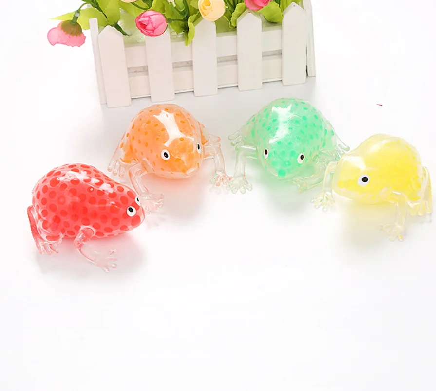 panic pete frog antistress Kawaii squishy Anti stress stress ball fidget toys figet toys for children girl sensory toys autism toys therapy squishy mesh ball