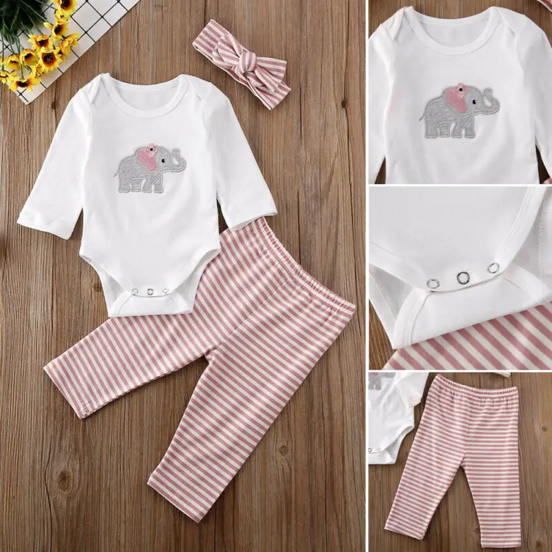 elephant baby clothes girl