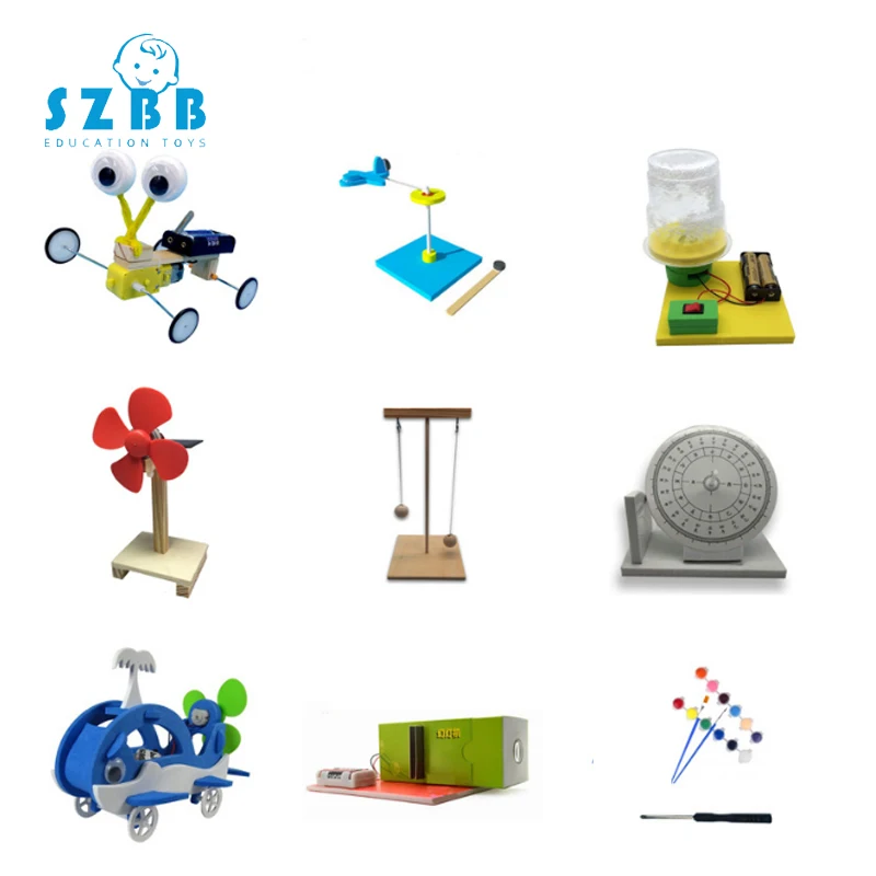 

2019 Sale Sz Steam 9sets Stem Education Kits Diy Children Science Project Toys Creative Wooden Model School Physics Experiments