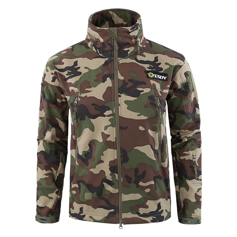 

Waterproof Shark Skin Tactical Jacket Men Camouflage Army Military Jacket Softshell Windbreaker Winter Fleece Coats Hunt Clothes