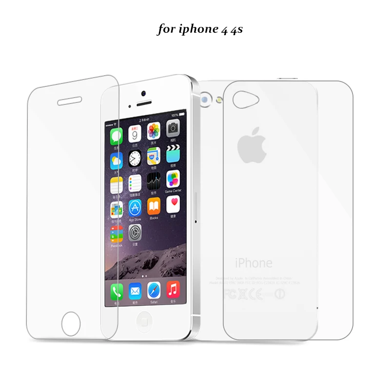 Baixin передняя+ задняя защитная пленка из закаленного стекла для iPhone 11 Pro Max XS XR X 8 7 6 6S Plus 5 5S 4S защита экрана
