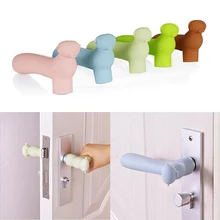 Защита дверных ручек комплекты защиты от столкновений Детские избегания столкновений силикагель для спальни гостиной двери анти-столкновения