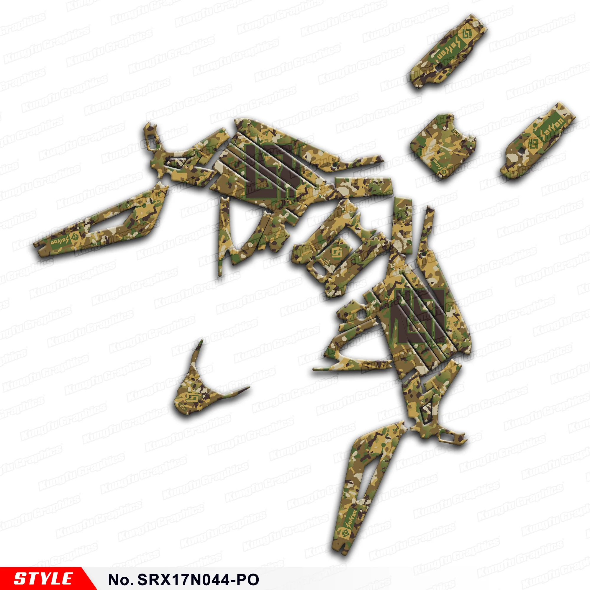 

Aftermarket персонализированные Графика ботинки в байкерском стиле комплект для сюр-Рон светильник пчела X S электрический велосипед, Стиль нет. SRX17N044-PO