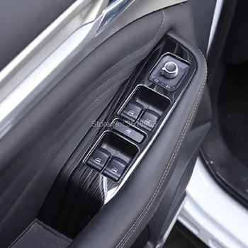 

For Haval F7 2019 2020 Stainless Steel Car Window Glass Lifting Buttons Frame Armrest Panel Switch Cover Trim Interior Accessory