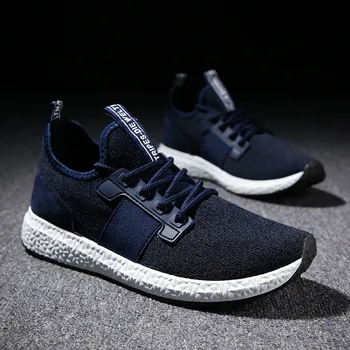 

Spring/Autumn Men Sneakers Flying Weave Breathable Mesh Lace-Up Mens Shoes Casual Comfortable Walking Men Shoes 2020 New