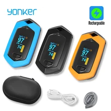 Yomker Medical Sport Finger Pulse Oximeter Portable oximeter Real time data sport Blood Oxygen Saturation Rechargeable SPO2