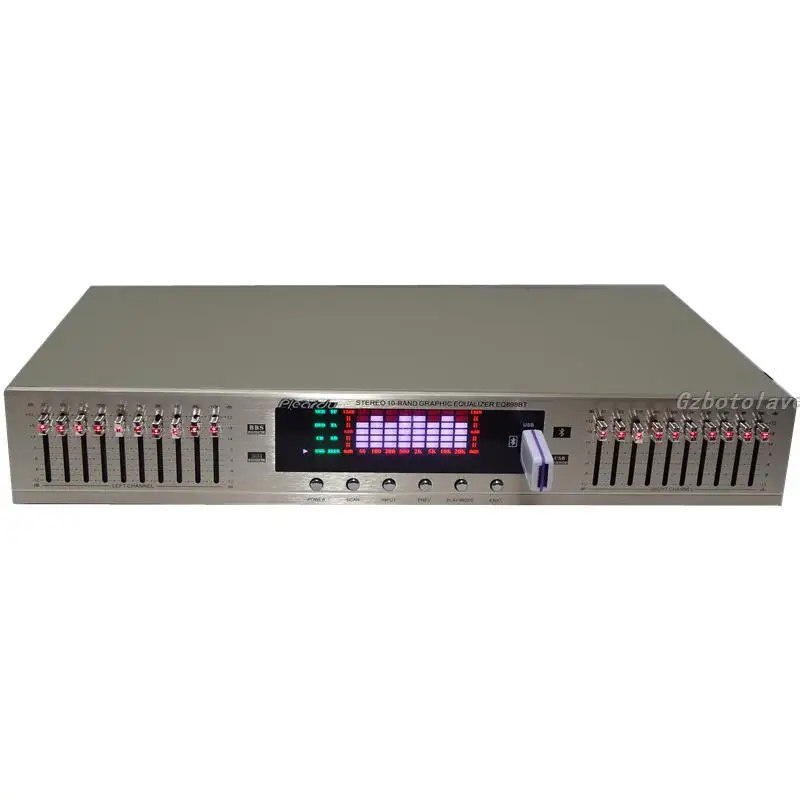 2020 new arrive HIFI Digital HD stereo preamplifier Equalizer built in USB Bluetooth home stage equalizer dual 10 segments|Amplifier| - AliExpress
