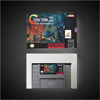 

Contra III The Alien Wars - Action Game Card US Version with Retail Box