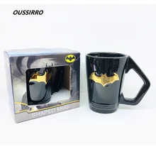 OUSSIRRO, модные кружки с супергероем Бэтменом, Ceranic, креативные кружки с ложкой и крышкой, кружка для молока, чашка для путешествий, портативная чашка для напитков