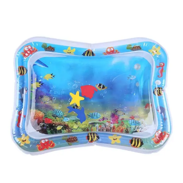 $US $3.39  Baby Kids Water Play Mat Inflatable Infant Tummy Time Playmat Toddler for Baby Fun Activity Play Ce