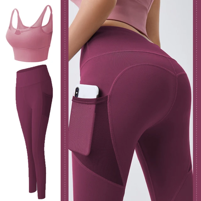 Yoga Pants Women with Pocket Plus Size Leggings Sport Girl Gym Leggings  Women Tummy Control Jogging Tights Female Fitness pants - AliExpress