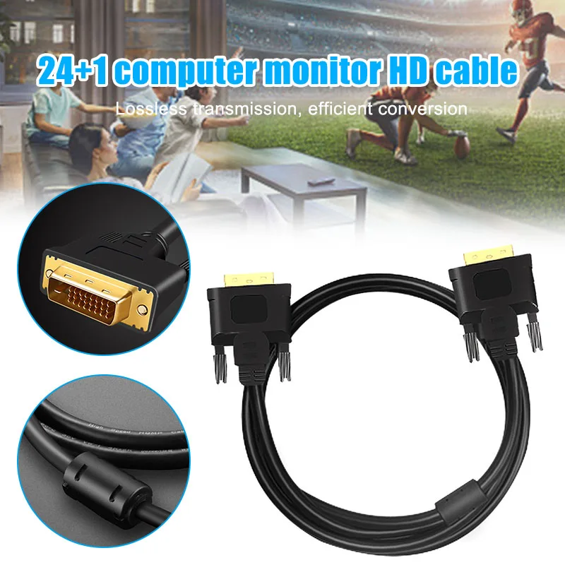 DVI высокоскоростной кабель DVI-D папа-папа видео кабель 2 к DVI 24+ 1 двойной Соединительный адаптер для DVD QJY99