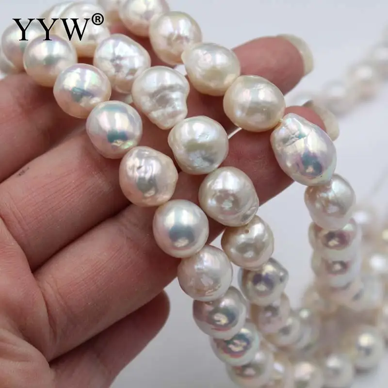 11x30mm Baroque Keshi Freshwater Biwa Pearl Stick Beads For Jewelry Making 15" 