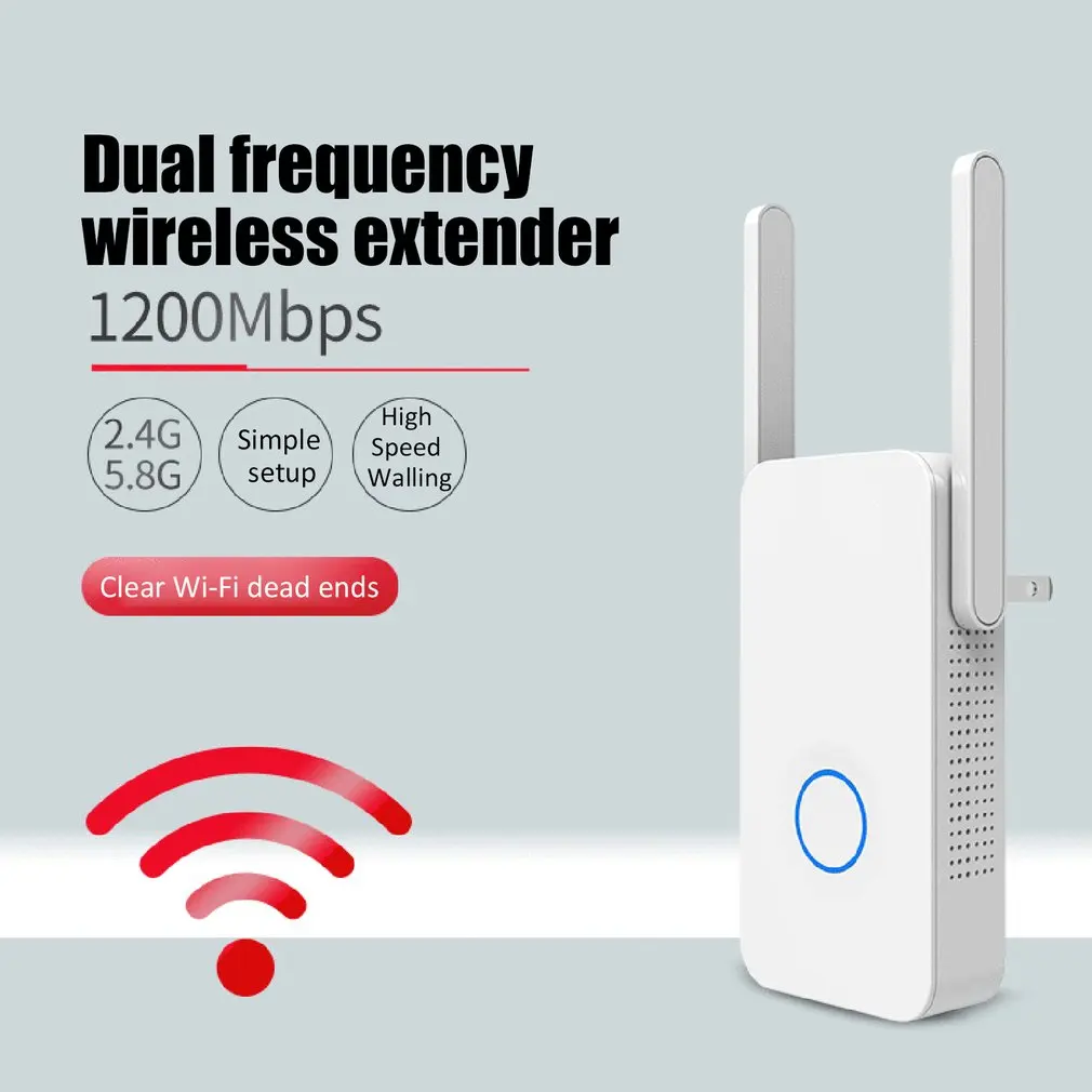 

1200Mbps WiFi Repeater Dual Band WiFi Signal Amplifier Wireless Router Long WiFi Range Extender Router CF-WR752AC-V2