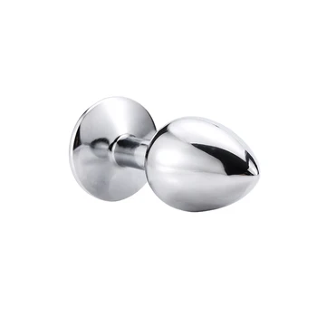 Gem Anal Plug Sex Toys Mini Round Shaped Metal Stainless Smooth Steel Butt Small Tail Female/Male Dildo Intimate Goods 2