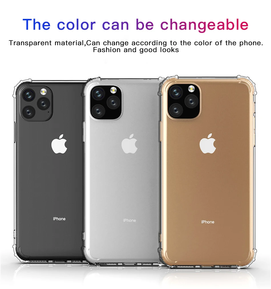 !ACCEZZ For iPhone 11 Case 2019 For iphone 11 Pro Max New Soft Cases Transparent Protection Back Cover Mobile Phone Shell Coque (6)