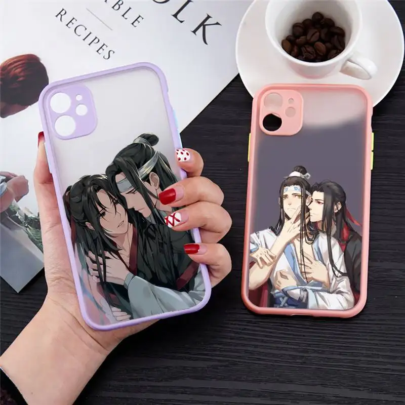 Чехол для телефона с аниме Mo Dao Zu Shi MDZS Матовый Прозрачный чехол iPhone 7 8 11 12 s mini pro X XS