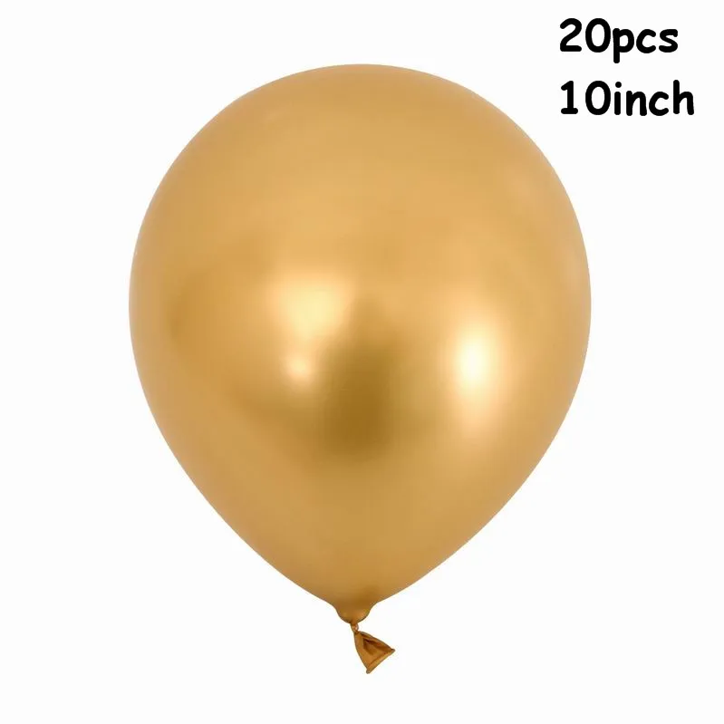 20pcs gold 50 шт. 12 дюймов темно-синие шары с золотыми конфетти, набор металлических золотых жемчужных белых воздушных шаров, украшения для свадьбы, дня рождения, вечеринки, Globos - Цвет: 20pcs gold