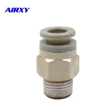 

KQ2H Pneumatic fittings copper straight male Connector SMC type brass air fitting one touch tube fittings