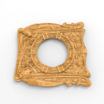 

Thick square frame 3D model STL format CNC router carving ArtCAM Aspire Types engraving carving file A1176