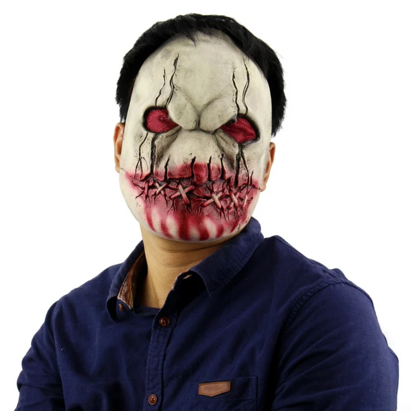 Забавная маска на Хэллоуин Карнавальный Костюм зомби ужасная маска страшная латексная полная маска косплей Бар представления ночные выступления тема Вечерние