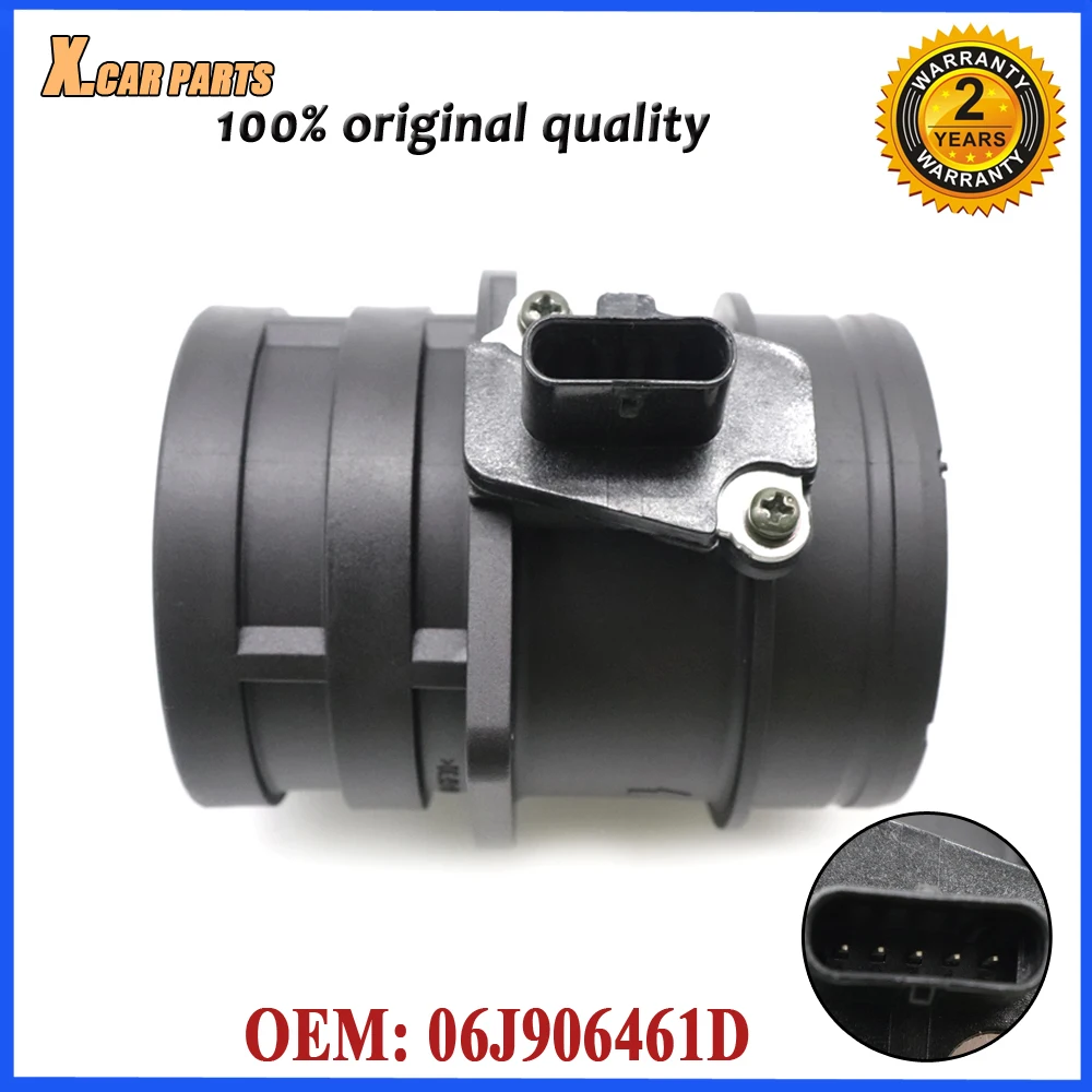 Датчик расхода воздуха 06J906461D для Skoda Seat Volkswagen Golf Je tta Passat CC Tiguan Audi A3 A4 A5 A6 Q3 Q5 TT |