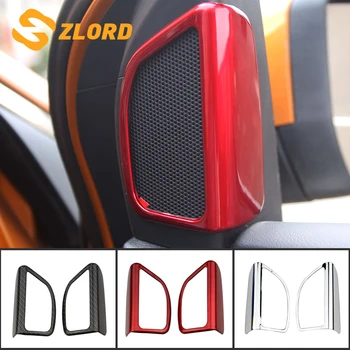

Zlord 2pcs/set ABS A Pillar Audio speaker trim tweeter decoration stickers For Ford New Focus 3 4 MK3 MK4 2012 - 2017 Parts