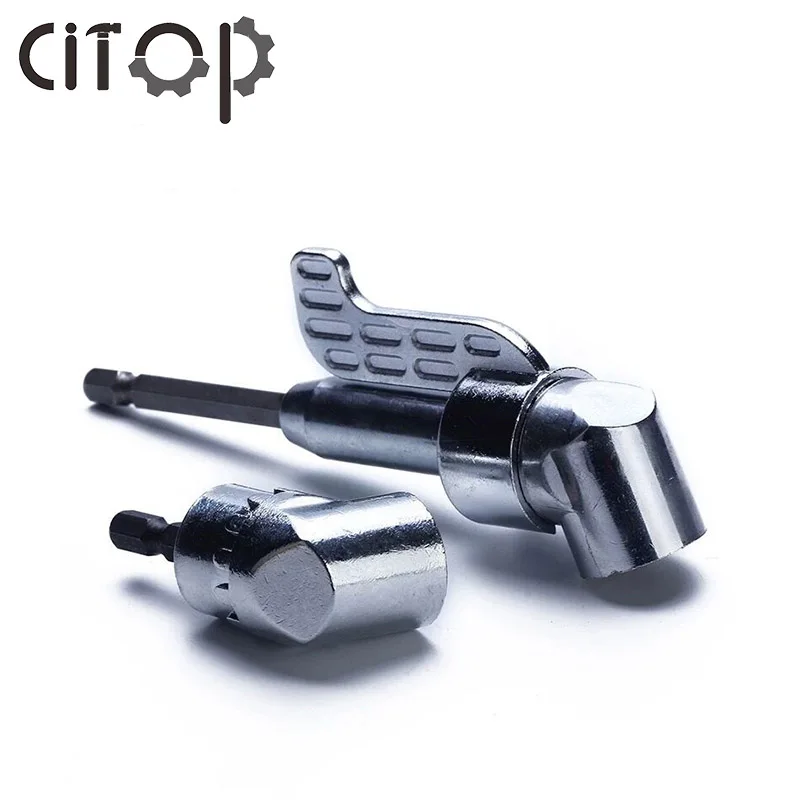 Citop 1 шт. отвертка с поворотной головкой 105 градусов 1/4 "удлинитель шестигранной