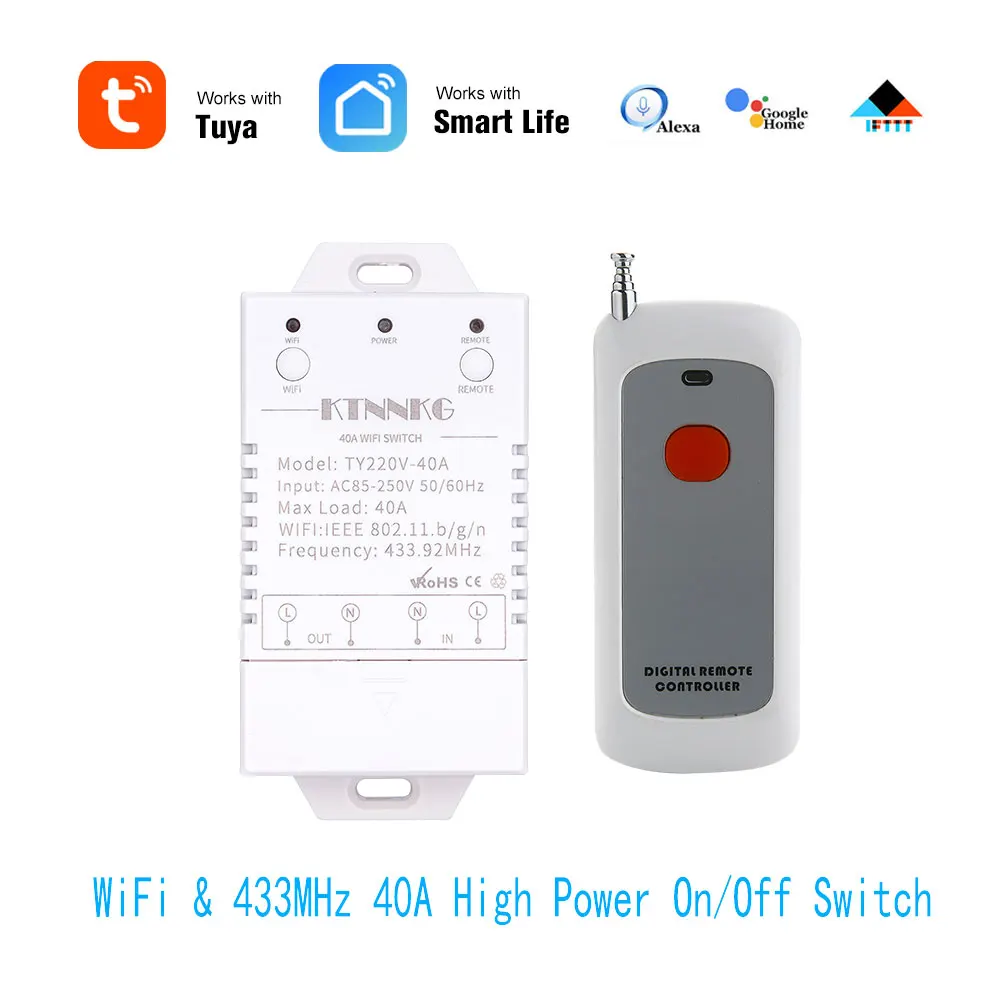 WiFi433MhzHighPowerWirelessRemoteControlSwitchAC90250V40A100MForFactoryFarmOffice.jpg