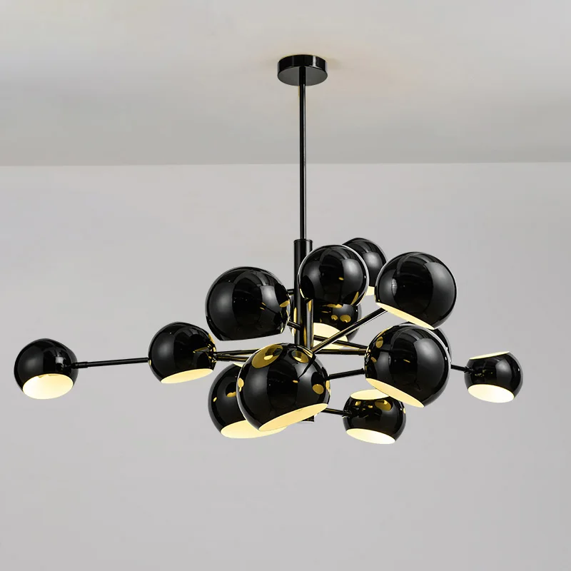 

Modern Globe led Pendant Lights Designer Simple Hanging lamps pendant lamps black white 11 13 heads hotel Pendant lighting