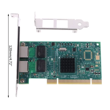 

PCI 10/100/1000Mbps Dual Port RJ45 Gigabit Controller Server Lan Card NIC 82546
