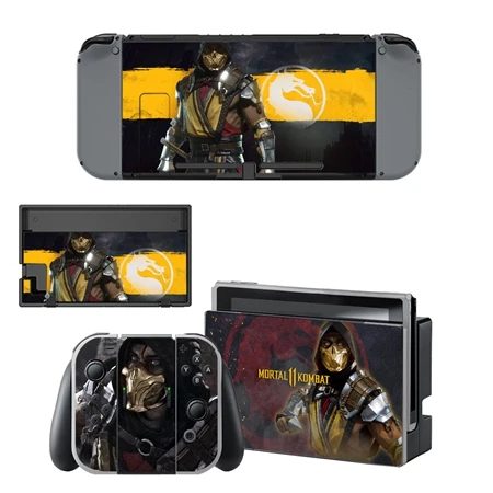 Виниловая Защитная Наклейка для Mortal Kombat, для пульта Nintendo, консоль NS+ контроллер+ подставка-держатель, защитные наклейки - Цвет: YSNS1978