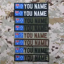 Флаг Австралии пользовательское имя нашивка-лента крюк и петля вышивка пользовательские патч Мультикам зеленый ACU черный AU FG Tan