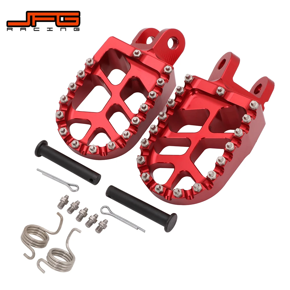 Motorcycle CNC Foot Pegs Pedals Rests For HONDA CR80R CR85R CRM250