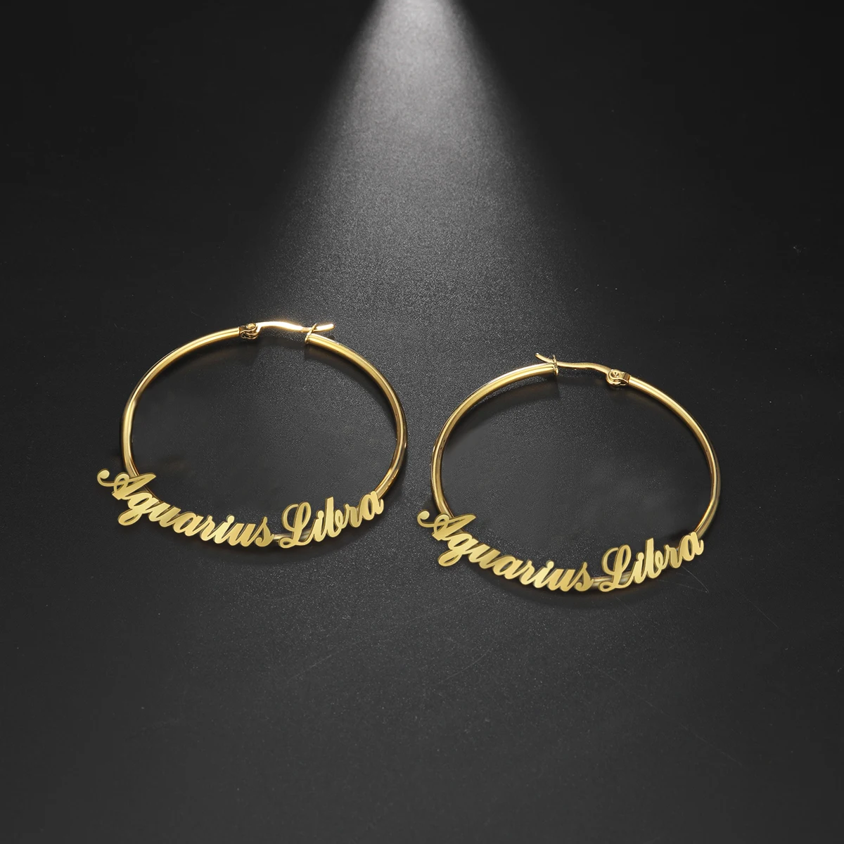Big Sale Name-Earring Custom-Name Stainless-Steel Large Party-Jewelry Women Fashion Lemegeton 0BJkVDKQg