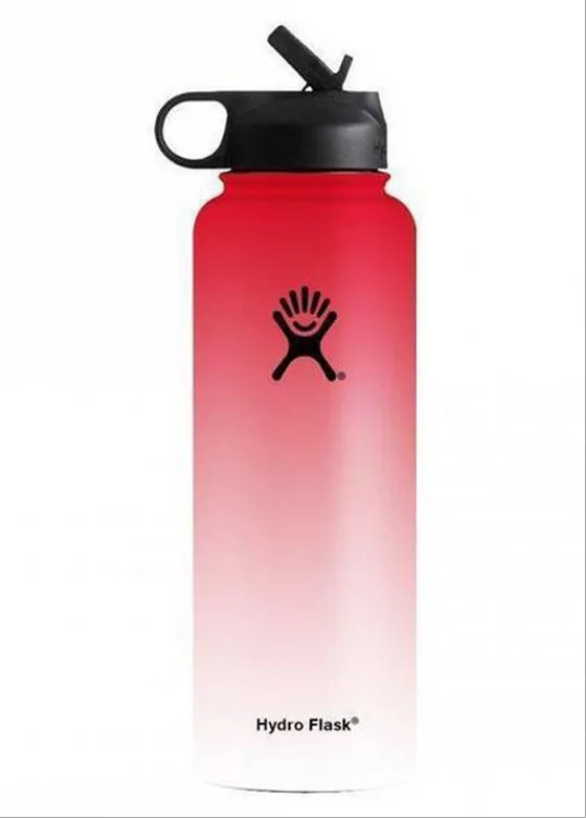 ss bottle Нержавеющая сталь бутылка для воды гидро колба бутылка для воды с вакуумной изоляцией широкий рот Путешествия Портативная термальная бутылка 32 унции/40o - Цвет: ss bottle