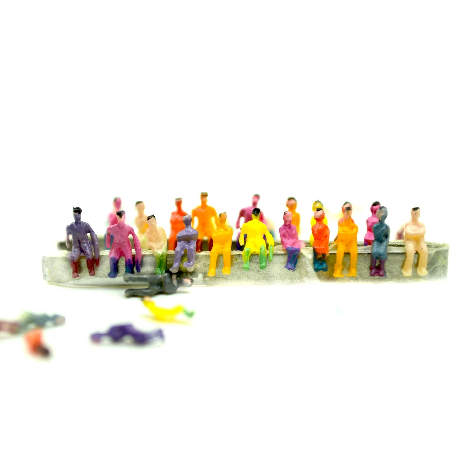 

1/150 Scale ABS Sitting Model People Landscape Architecture Building Train Construction Layout Diorama Plastic
