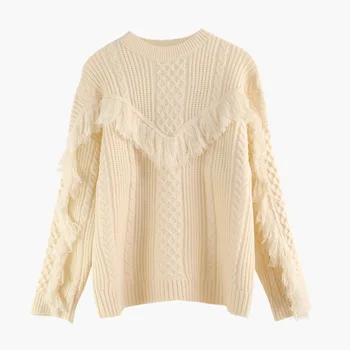 

Sweater, female, student, autumn and winter thickening design sense flow-in sweate