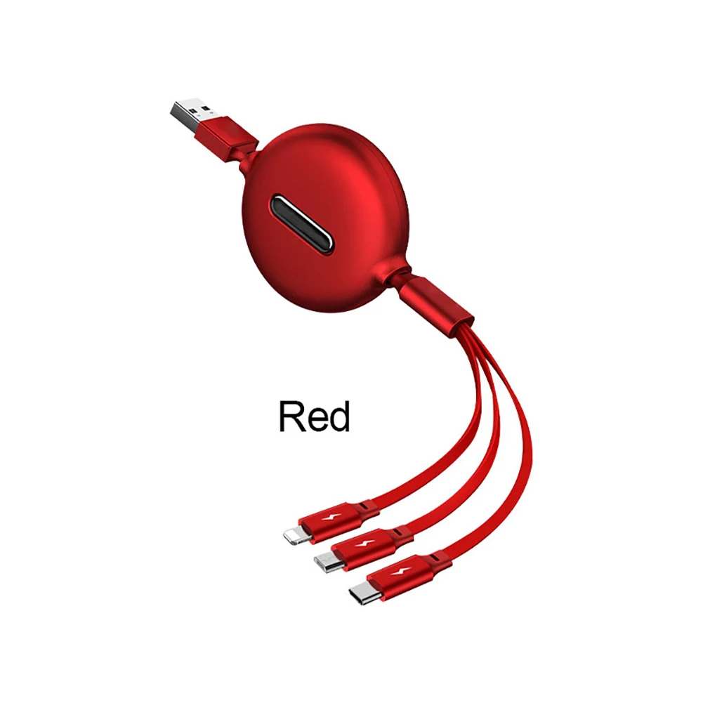 3 в 1 usb type C Micro USB кабель для IP type-C Android Кабель зарядного устройства 120 см 3 А Быстрая зарядка USB C кабель аксессуары для зарядного устройства