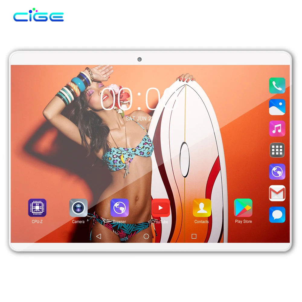 10,1 дюймовый планшетный ПК Android 8,0 Google Play Восьмиядерный SIM 3g 4G LTE wifi gps ram 6 Гб 64 Гб планшеты двухсторонний 2.5D стеклянный корпус