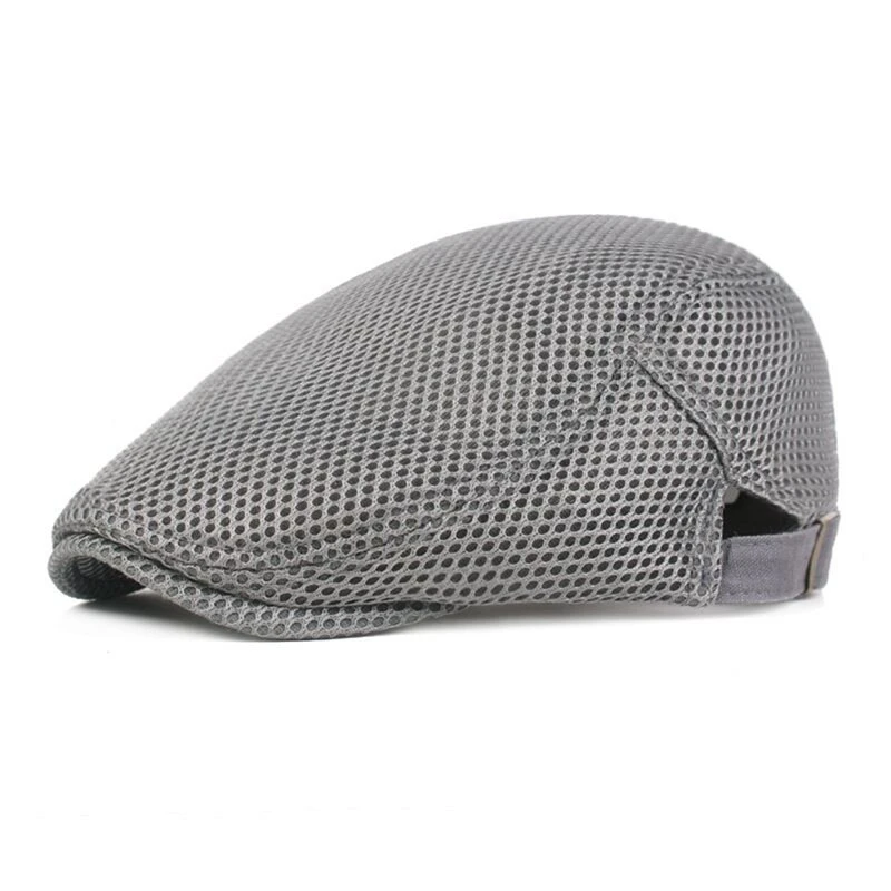 Light gray b Модные женские шапки для отдыха на открытом воздухе простые высококачественные удобные дышащие регулируемые шапки с уткой - Цвет: Light gray b