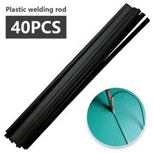 Baguettes de soudage en plastique PP (3mm) noir, paquet de 200mm * 40 pièces/forme triangulaire/fournitures de soudage