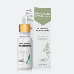100% Pure 17ML Red Ginseng Repair Essence Add high-concentration red ginseng extract increase internal nutrition revitalize skin