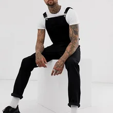 MJARTORIA новые модные мужские рваные джинсы комбинезоны Hi Street Distressed Denim bib Комбинезоны для мужчин брюки на подтяжках Размер S-XXXL