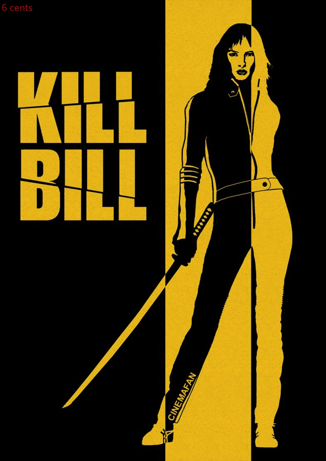 Квентин Тарантино, фильм, плакат, Kill Bill Kraft, плакат, украшение, постер, стикер с изображением фильма, Ретро плакат