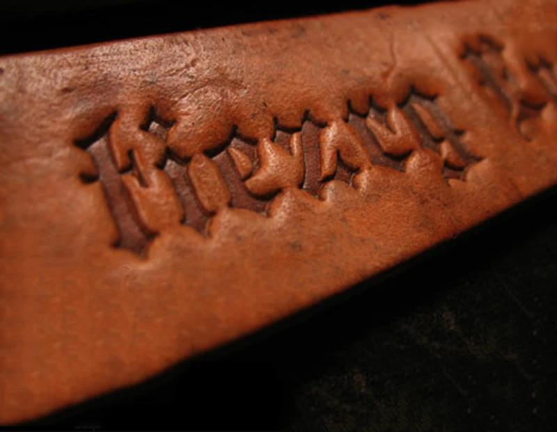OLD ENGLISH "Blackletter" font 26 capital+ lower case letters Hand-work carving punches stamp craft with leather carving tools