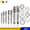 CMCP 2pcs HSS M3 M6 M8 M10 M12 M14 M16 M18 M20 Metric Thread Tap And Die Set Left Hand Machine Screw Tap Drill Bit Round Die ► Photo 1/6