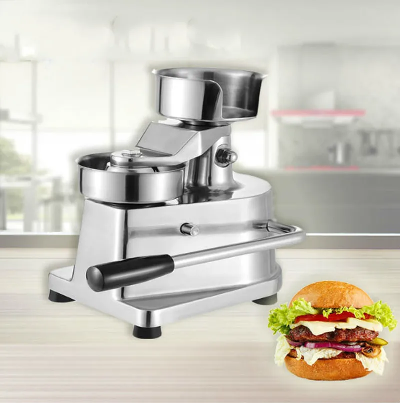 100mm-130mm Manual Hamburger Press Burger Forming Machine Round Meat Shaping Aluminum Patty Makers WY515