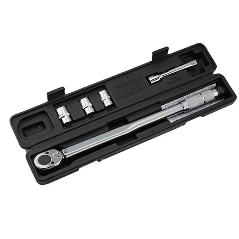 

Torque Wrench Bike 1/2 Square Drive 28-210NM Two-Way Precise Ratchet Wrench Repair Spanner Key Hand Tools